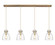 Downtown Urban Four Light Linear Pendant in Brushed Brass (405|124-410-1PS-BB-G412-8SDY)