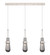 Downtown Urban Three Light Linear Pendant in Polished Nickel (405|123-452-1P-PN-G452-4SM)