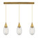 Downtown Urban LED Linear Pendant in Brushed Brass (405|123-450-1P-BB-G450-6SCL)