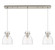 Downtown Urban Three Light Linear Pendant in Brushed Satin Nickel (405|123-410-1PS-SN-G412-8CL)