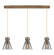 Downtown Urban Three Light Linear Pendant in Brushed Brass (405|123-410-1PS-BB-G411-8SM)