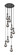 Downtown Urban Nine Light Pendant in Matte Black (405|119-451-1P-BK-G451-5SM)