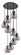 Newton Three Light Pendant in Matte Black (405|119-410-1PS-BK-G410-8SM)