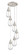 Downtown Urban Six Light Pendant in Brushed Satin Nickel (405|116-450-1P-SN-G450-6CL)