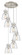Downtown Urban Six Light Pendant in Brushed Satin Nickel (405|116-410-1PS-SN-G412-8SDY)