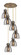 Downtown Urban Six Light Pendant in Brushed Brass (405|116-410-1PS-BB-G412-8SM)
