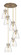 Downtown Urban Six Light Pendant in Brushed Brass (405|116-410-1PS-BB-G412-8SDY)