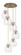 Downtown Urban Six Light Pendant in Brushed Brass (405|116-410-1PS-BB-G410-8CL)