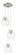 Downtown Urban Three Light Pendant in Brushed Satin Nickel (405|113-410-1PS-SN-G410-8CL)