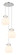 Newton Three Light Pendant in Polished Nickel (405|113-410-1PS-PN-G410-8WH)