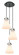Downtown Urban Three Light Pendant in Matte Black (405|113-410-1PS-BK-G411-8WH)