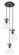Downtown Urban Three Light Pendant in Matte Black (405|113-410-1PS-BK-G411-8CL)