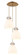 Downtown Urban Three Light Pendant in Brushed Brass (405|113-410-1PS-BB-G412-8WH)