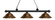 Riviera Three Light Billiard in Matte Black (224|200-3MB-SAC)