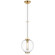 Taro LED Pendant in Antique Brass (268|RB 5096AB-CG)