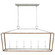 Darlana Wrapped LED Linear Lantern in Polished Nickel and Natural Rattan (268|CHC 5766PN/NRT)