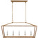 Darlana Wrapped LED Linear Lantern in Polished Nickel and Natural Rattan (268|CHC 5765PN/NRT)