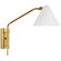 Laken LED Wall Sconce in Hand-Rubbed Antique Brass and Natural Rattan (268|AL 2020HAB/NRT-WHT)