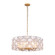 Crescent Six Light Pendant in Oxidized Gold Leaf (33|520555OL)