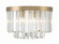 Hayes Four Light Flush Mount in Aged Brass (60|HAY-1400-AG)