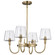 Brookside Four Light Chandelier in Vintage Brass (72|60-7885)