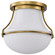 Valdora One Light Flush Mount in Natural Brass (72|60-7861)