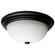 Three Light Flush Mount in Matte Black (72|60-129)