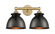 Edison Two Light Bath Vanity in Brushed Brass (405|616-2W-BB-M14-BK)