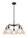 Ballston Five Light Chandelier in Oil Rubbed Bronze (405|516-5CR-OB-G422)