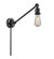 Franklin Restoration One Light Swing Arm in Matte Black (405|237-BK)