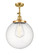 Franklin Restoration One Light Semi-Flush Mount in Satin Gold (405|201F-SG-G204-14)