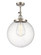 Franklin Restoration One Light Semi-Flush Mount in Antique Copper (405|201F-AC-G204-14)
