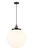 Franklin Restoration One Light Mini Pendant in Black Antique Brass (405|201CSW-BAB-G201-14)