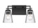 Lyna Two Light Vanity in Matte Black (224|823-2V-MB)