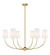 Shannon Six Light Chandelier in Rubbed Brass (224|3040-42RB)