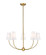 Shannon Five Light Chandelier in Rubbed Brass (224|3040-32RB)