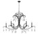 Amara Six Light Chandelier in Matte Black (224|3039-59MB)