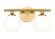 Neoma Two Light Vanity in Modern Gold (224|1100-2V-MGLD)