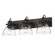 Hines Three Light Bath Vanity in Matte Black (62|3118-BA3 BLK-CLR)