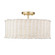 Erma Three Light Semi-Flush Mount in Brushed Champagne Brass (62|1084-SF BCB-WW)