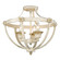 Jules Three Light Semi-Flush Mount in Antique Ivory (62|0892-SF AI)