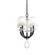 Emilea Four Light Chandelier in Jet Black (53|MA1004N-55O)