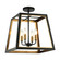 ROSALIE Four Light Ceiling Mount in Matte Black + Aged Gold Brass (423|X72104MBAG)