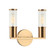 KLARICE Two Light Wall Sconce in Aged Gold Brass (423|S02802AG)