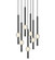 WINDCHIMER Seven Light Pendant in Matte Black (423|C68907MB)
