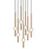 WINDCHIMER Seven Light Pendant in Aged Gold Brass (423|C68907AG)