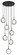 Delcia LED Pendant in Black (423|C60607BKSM)