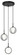 Delcia LED Pendant in Black (423|C60603BKSM)
