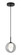 Delcia LED Pendant in Black (423|C60601BKSM)