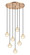 MISTY Seven Light Pendant in Aged Gold Brass (423|C33107AG)